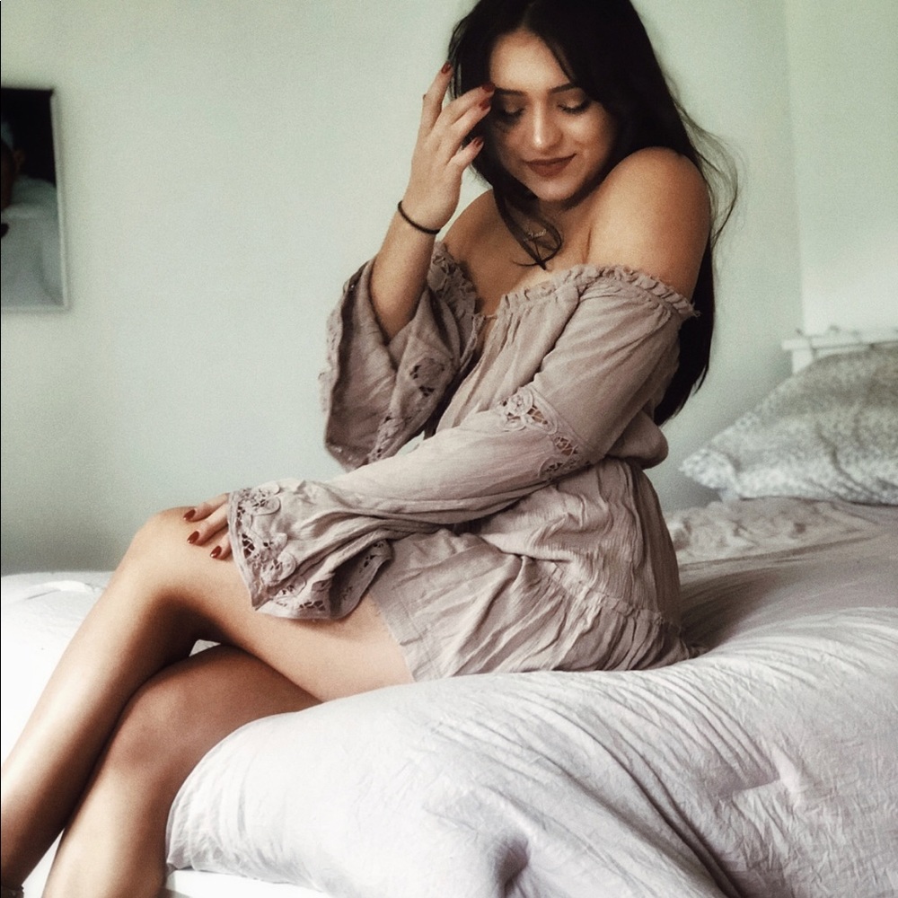 Wrinkled Linen Dress TOBI